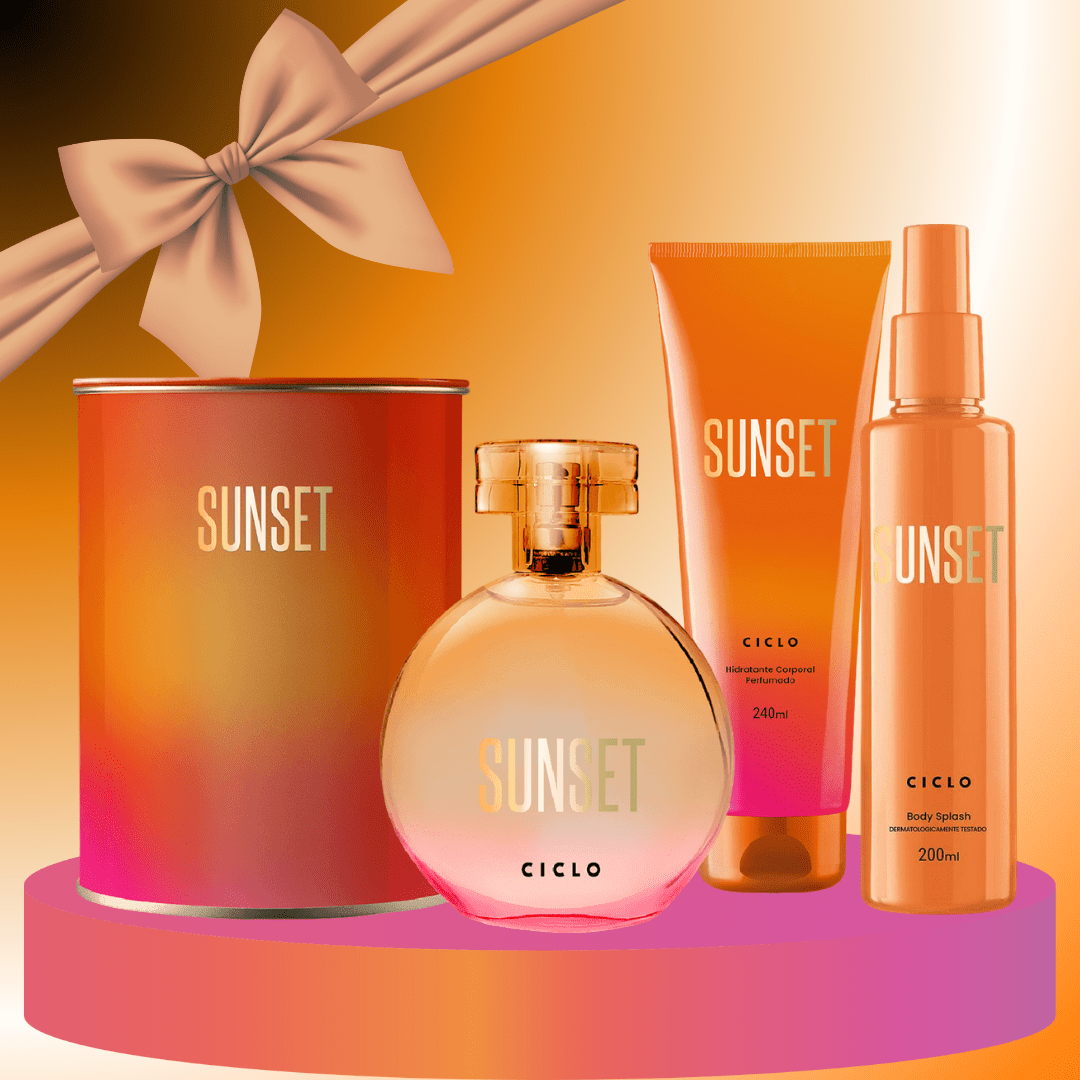 KIT PRESENTEÁVEL SUNSET - CICLO COSMÉTICOS 