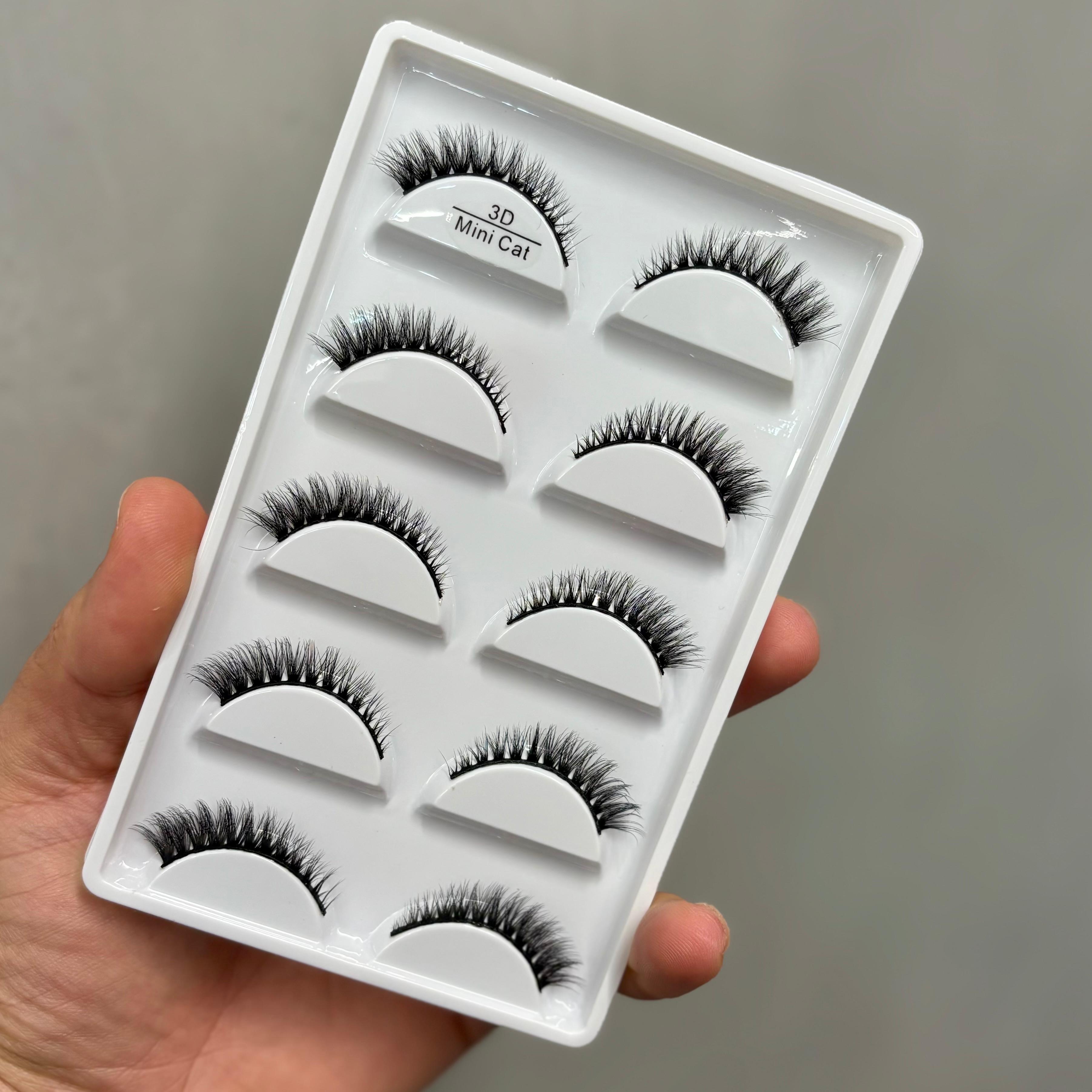 CÍLIOS POSTIÇOS 3DH13 MINI CAT CARTELA COM 5 PARES 