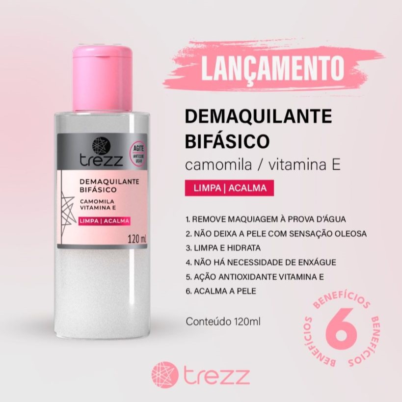Trezz DEMAQUILANTE BIFÁSICO TREZZ 120ML - Desiderata Beauty Store