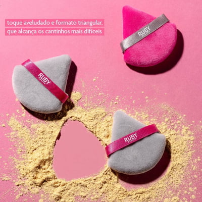 ESPONJA PUFF TRIANGULAR PARA PÓ RUBY KISSES