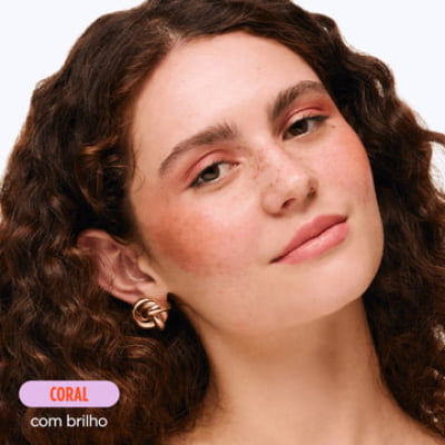 BASTÃO 3 EM 1 (BLUSH / SOMBRA / BATOM ) CORAL FPS 95 - OLLIE