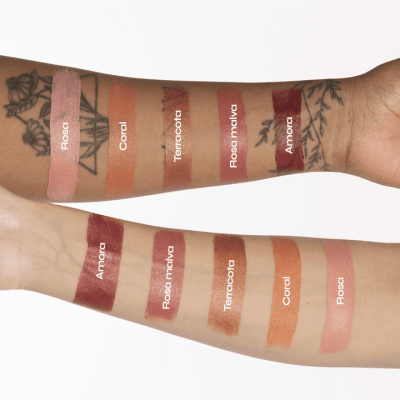 BASTÃO 3 EM 1 (BLUSH / SOMBRA / BATOM ) ROSA MALVA FPS 95 - OLLIE
