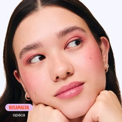 BASTÃO 3 EM 1 (BLUSH / SOMBRA / BATOM ) ROSA MALVA FPS 95 - OLLIE