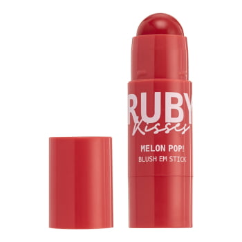 BLUSH EM BASTÃO MELON POP - RUBY KISSES