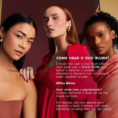 DUO BLUSH (CREMOSO + PÓ) CHERRY PAINT - OCEANE