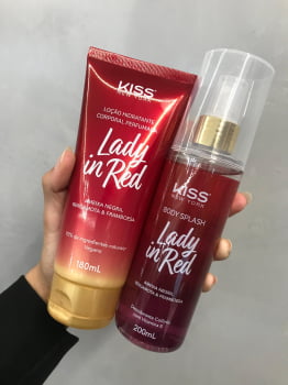 DUO BODY SPLASH + LOÇÃO COPORAL LADY IN RED