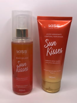 KIT PRESENTEÁVEL BODY SPLASH + LOÇÃO COPORAL SUN KISSES