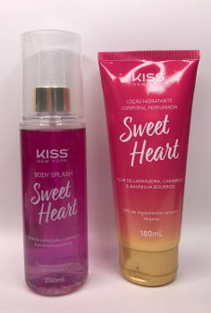 KIT PRESENTEÁVEL BODY SPLASH + LOÇÃO COPORAL SWEET HEART