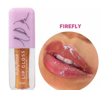 LIP GLOSS GLITTER - RUBY ROSE