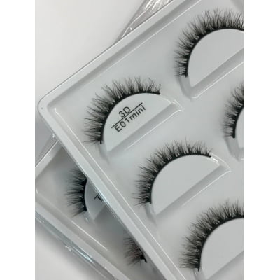 CÍLIOS POSTIÇOS E01 MINI COM 5 PARES