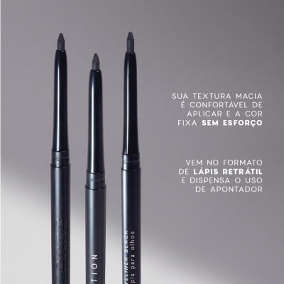 LÁPIS PARA OLHOS RETRÁTIL EYELINER EDITION PRETO - OCEANE