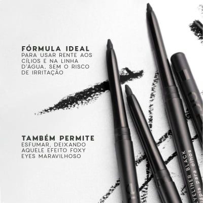 LÁPIS PARA OLHOS RETRÁTIL EYELINER EDITION PRETO - OCEANE
