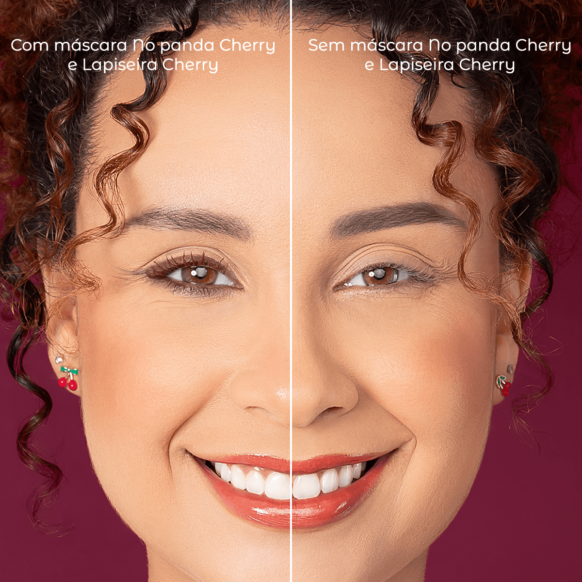 MÁSCARA PARA CÍLIOS NO PANDA CHERRY - BORDÔ