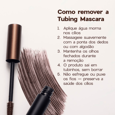 MASCARA PARA CÍLIOS TUBING EDITION BROWN/MARROM - OCEANE