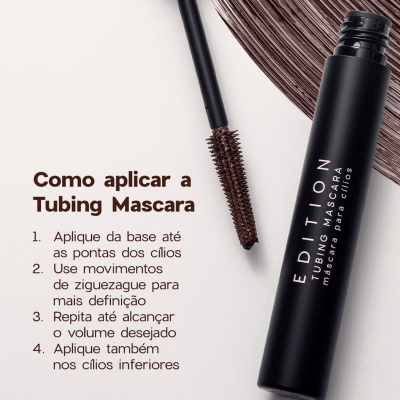 MASCARA PARA CÍLIOS TUBING EDITION BROWN/MARROM - OCEANE