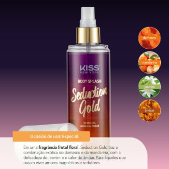 BODY SPLASH SEDUCTION GOLD - KISS NEW YORK