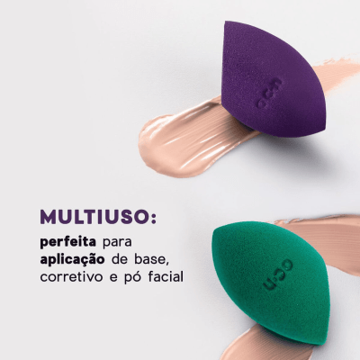 ESPONJA DE MAQUIAGEM FLAT BLEND - OCEANE