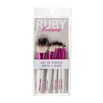 KIT PINCEIS ROSTO E OLHOS - RUBY KISSES